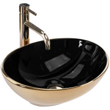 Countertop Washbasin Rea Sofia In Black Gold