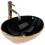 Countertop Washbasin Rea Sofia In Black Gold 1