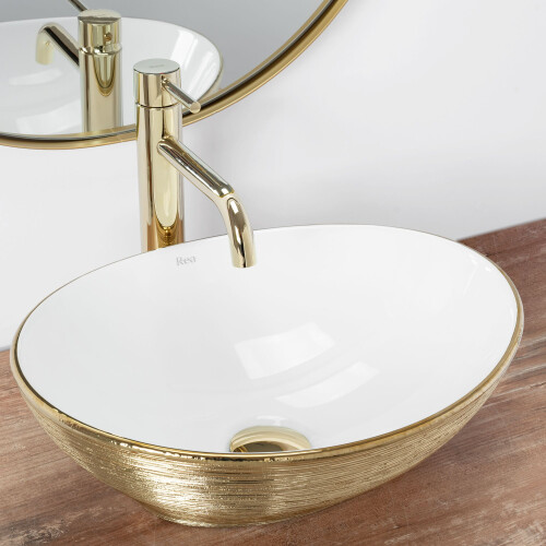Vasque À Poser Rea Sofia Brush Gold 1