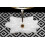 Countertop Washbasin Rea Sea White Gold + Plug Click-clack 5