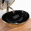 Countertop Washbasin Rea Sofia In Black Gold 2