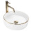 Countertop Basin Rea Sami Gold Edge 1