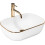 Countertop Basin Rea Belinda Gold Edge 1