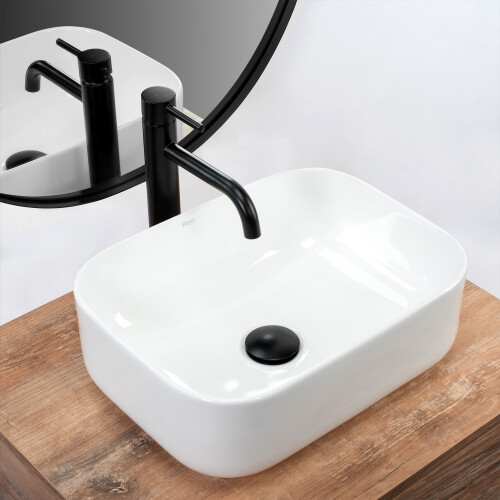 Lavabo Da Appoggio Rea Demi Mini White 1