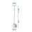 Κρεμαστό Φωτιστικό Led G086-1cp Gold 7