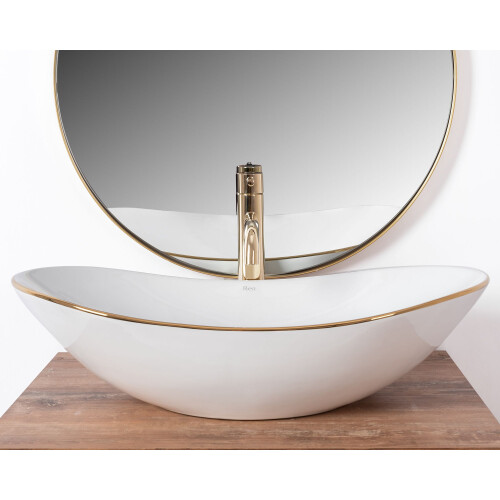 Countertop Washbasin Rea Royal Gold Edge 2
