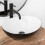 Countertop Washbasin Rea Sofia White Black 2