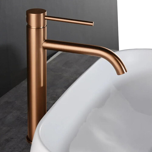 Βρύση Rea Lungo Copper Brushed High Basin Baucin 1