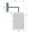 Applique Murale APP1814-1W Frosted Grey 6