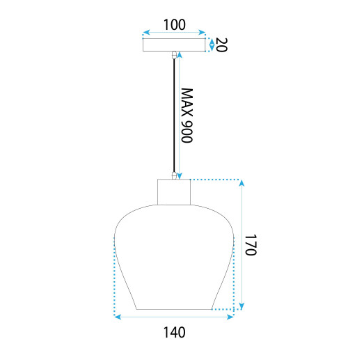 Lampe Suspendue Boho APP1591-1CP 2