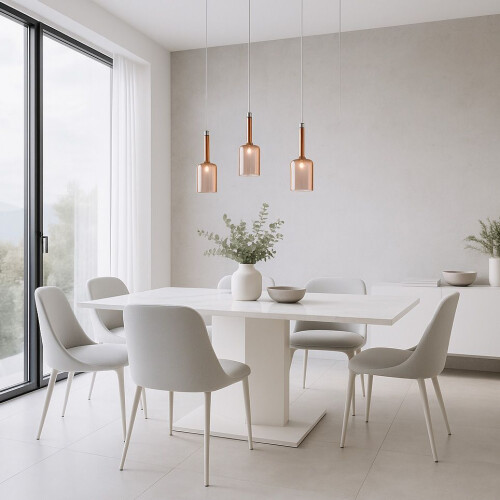 Hanging Ceiling Lamp APP1699-1CP Amber B 1