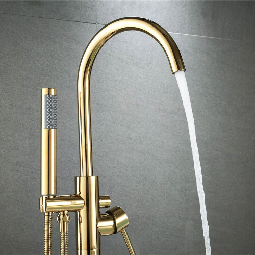 Free-standing Faucet Rea Lungo Gold 1