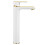 Βρύση Με Ψηλή Λεκάνη Rea Bloom Gold White 2