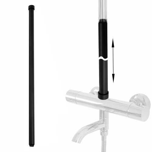 Rallonge Pour Ensemble Bain-douche Black 60cm