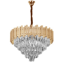 Κρεμαστό Φωτιστικό Με Κρύσταλλα G050-cp 50cm Gold