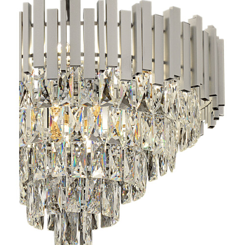 Κρεμαστό Φωτιστικό Με Κρύσταλλα G051-cp 50cm Chrome 1