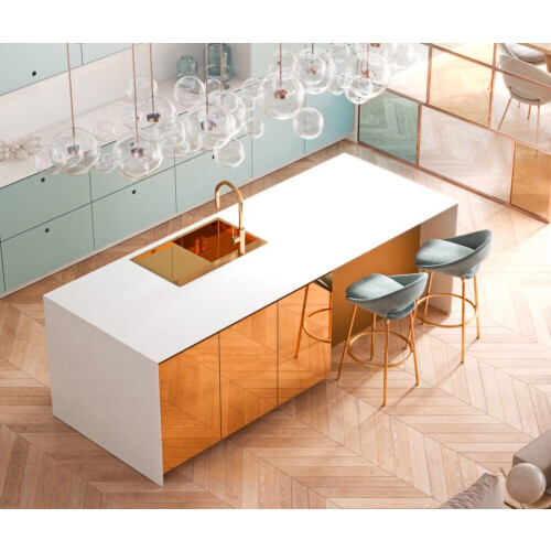 Stalen Spoelbak Russel 111 Copper 2