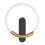 Φωτιστικο Τοιχου Led Lhj068-w C Brush Gold/black 1