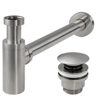 Syphon Klik-klak Rea Brush Nickle Inox