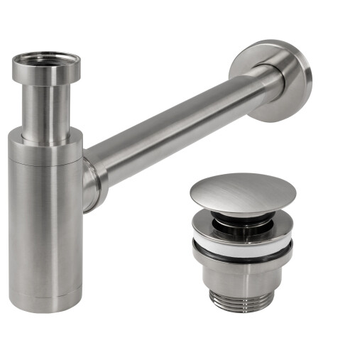 Syphon Klik-klak Rea Brush Nickle Inox