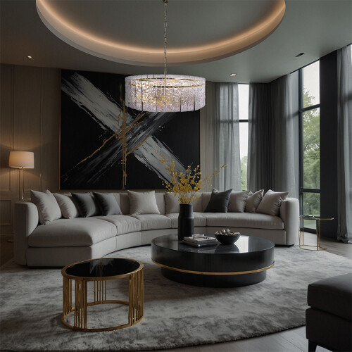 Lamp Cristal App1779-cp 60cm Gold 2