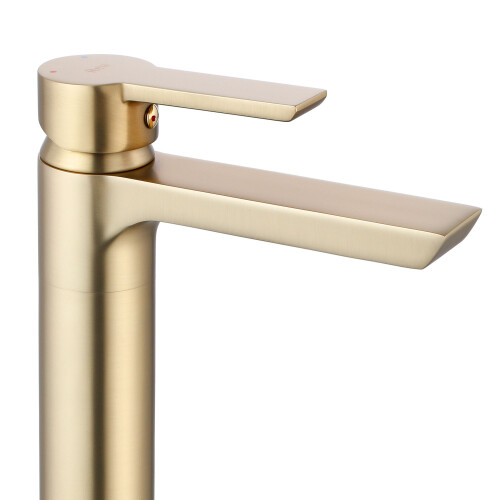 Βρύση Νιπτήρα Rea Argus Gold Brushed Gold Brush Ψηλ 2