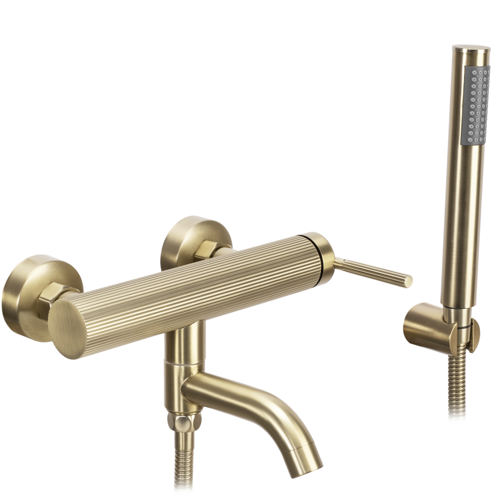 Bath Faucet Rea Argon Brush Gold 5906366007576