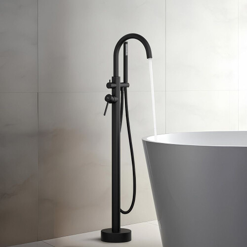 Βρύση Μπανιέρας Rea Lungo Black 2