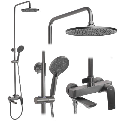 Shower Set Rea Avalon Titanium