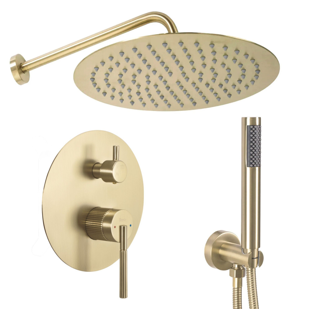 Shower System Rea Argon Gold Brush + Box 5906366007637