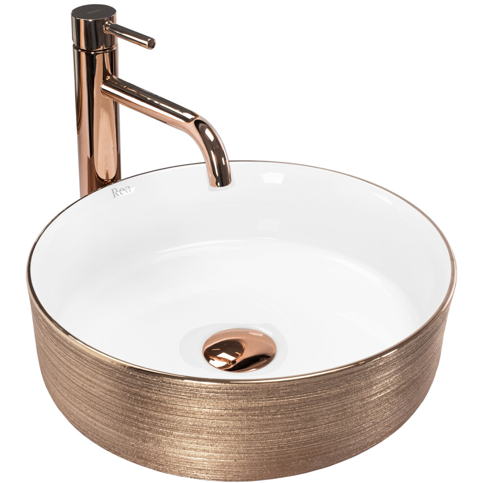Countertop Basin Rea Sami Brush Rose Gold 5902557392292