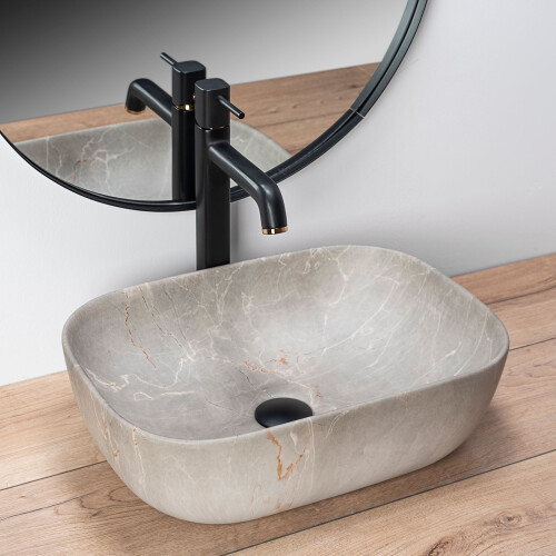 Lavabo Da Appoggio Rea Livia Beige 1