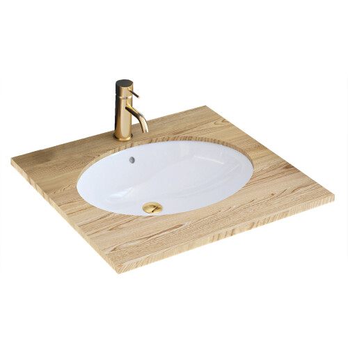 Lavabo Sottopiano Rea Nel White
