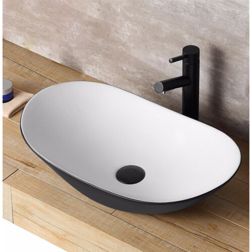 Countertop Basin Rea Royal Black White