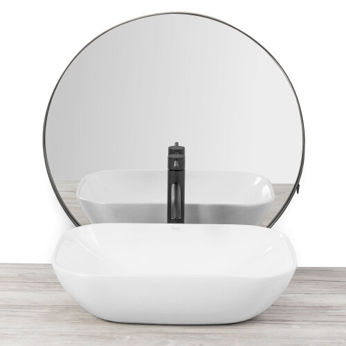 Lavabo Da Appoggio Rea Claudia 9447 White 2