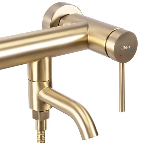 Βρύση Μπανιέρας Rea Clif Gold Brushed 1