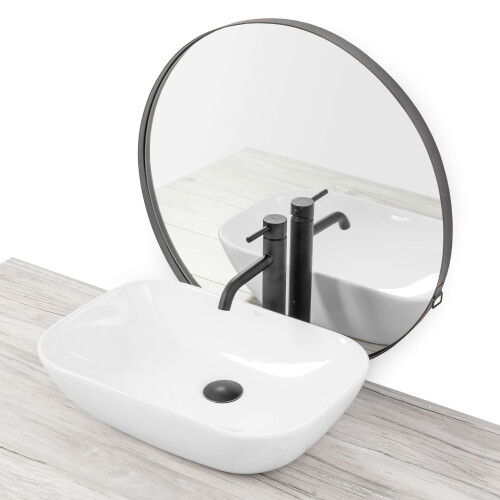 Lavabo Da Appoggio Rea Claudia 9447 White 1