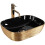 Vasque À Poser Rea Belinda Black Brush Gold 1