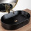 Ceramic Countertop Basin Rea Nadia Stone Black Matt 2