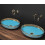 Ceramic Basin Margot Gold/ Blue 3