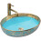 Ceramic Basin Margot Gold/ Blue 6