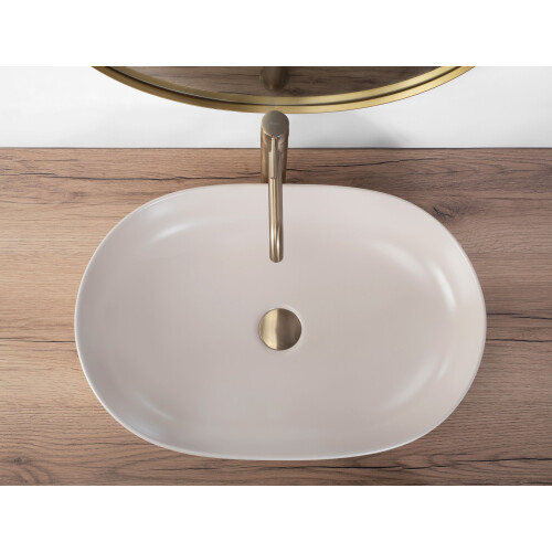 Vasque À Poser Rea Cleo 61 Beige Matt 2
