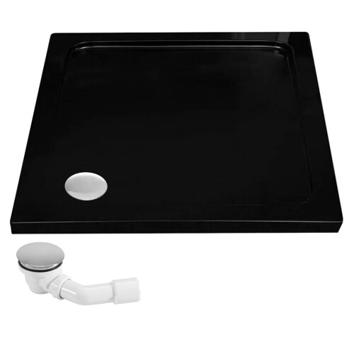 Shower Tray Rea Savoy Black 90x90