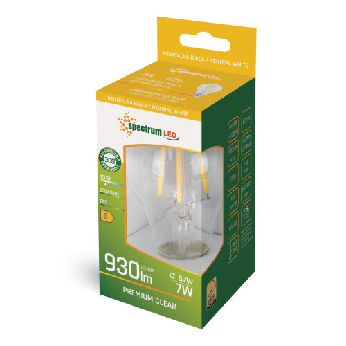 Ουδέτερο Led Bulb Gls E-27 230v 7w Cog Woj+14600 2