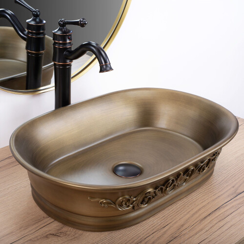 Countertop Basin Rea Wilma Rustic 1