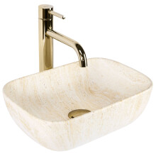 Vasque À Poser Rea Belinda Mini Travertine Matt