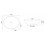 Countertop Washbasin Rea Margot White/gold 5