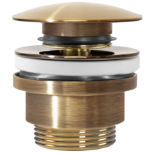 Wastafelplug Universeel Klik-klak Rea Brushed Gold Antique