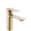 Bathroom Faucet Rea Storm Gold Brush Low 1