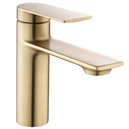 Bathroom Faucet Rea Storm Gold Brush Low 2